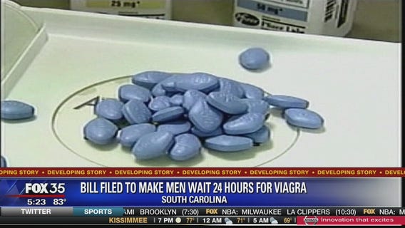 Bill filed to make men wait 24 hours for Viagra