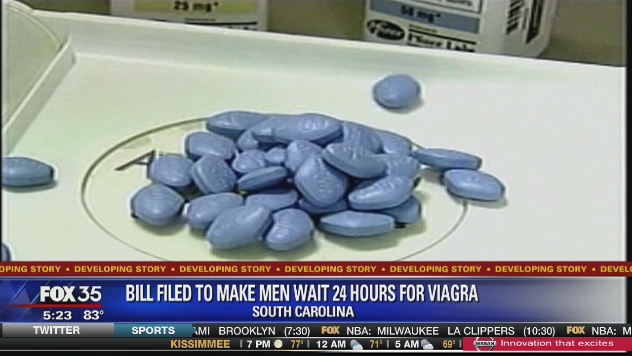 Bill filed to make men wait 24 hours for Viagra