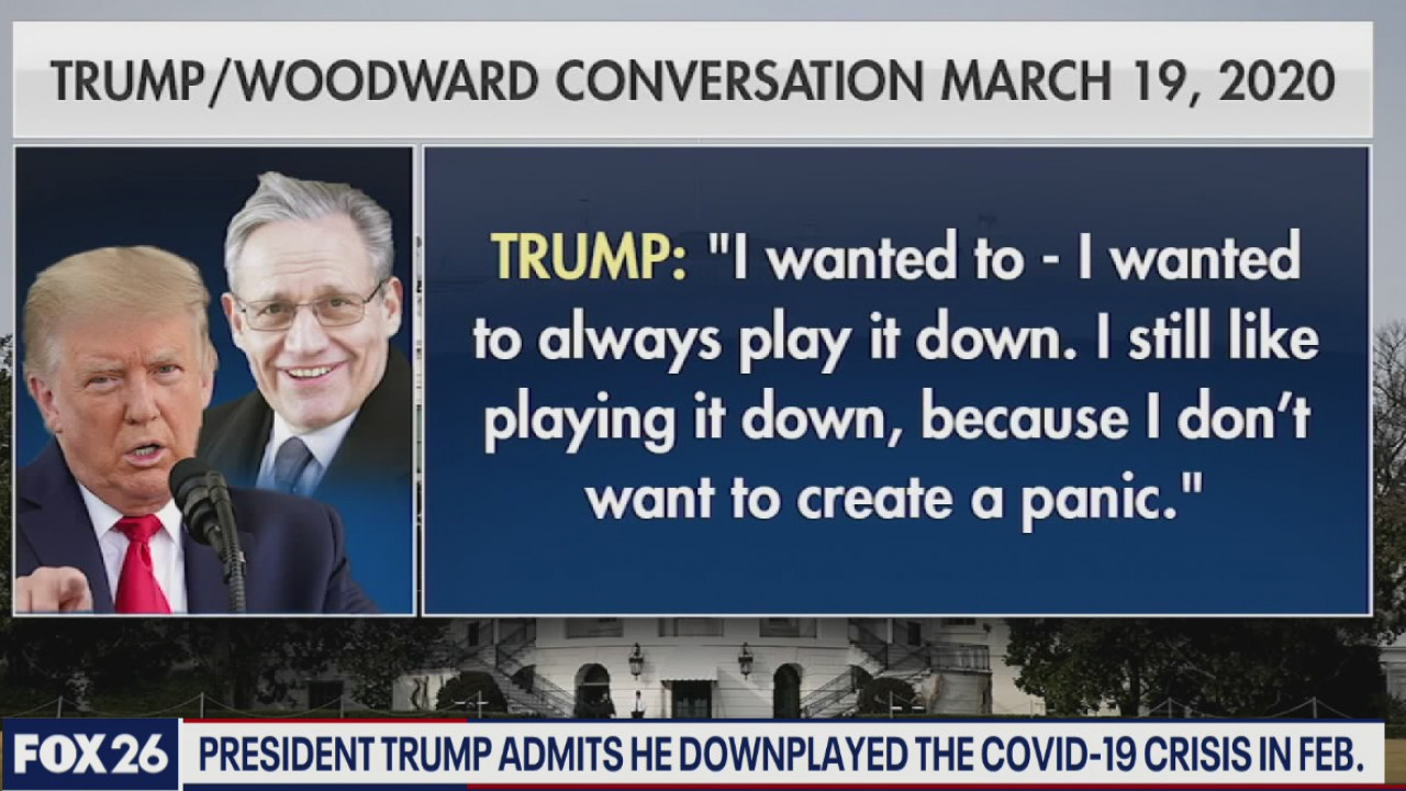 President Trump downplayed the coronavirus