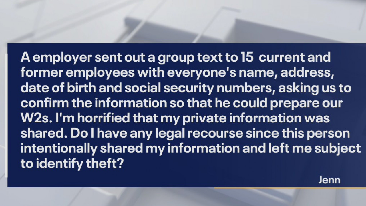 Your Legal Questions: COVID-19 diagnosis; private information shared