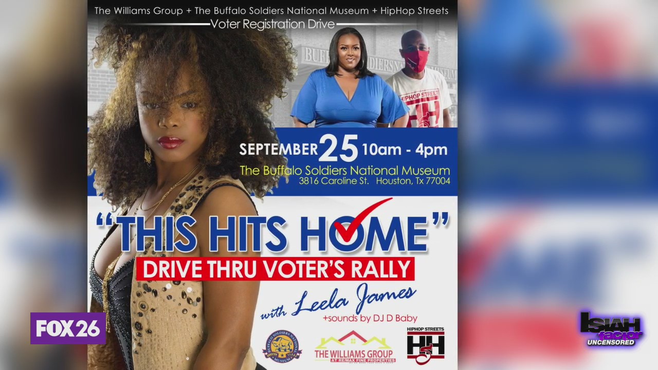 Singer Leela James works to get Houstonians voting