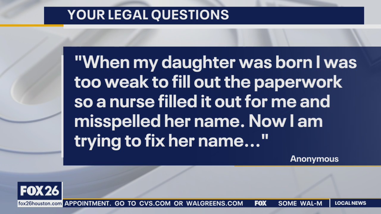 Your Legal Questions: Fixing name; who gets house; debt claim citation