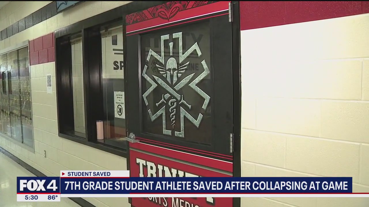 7th grade football player saved after in game collapse | FOX 4 Dallas ...