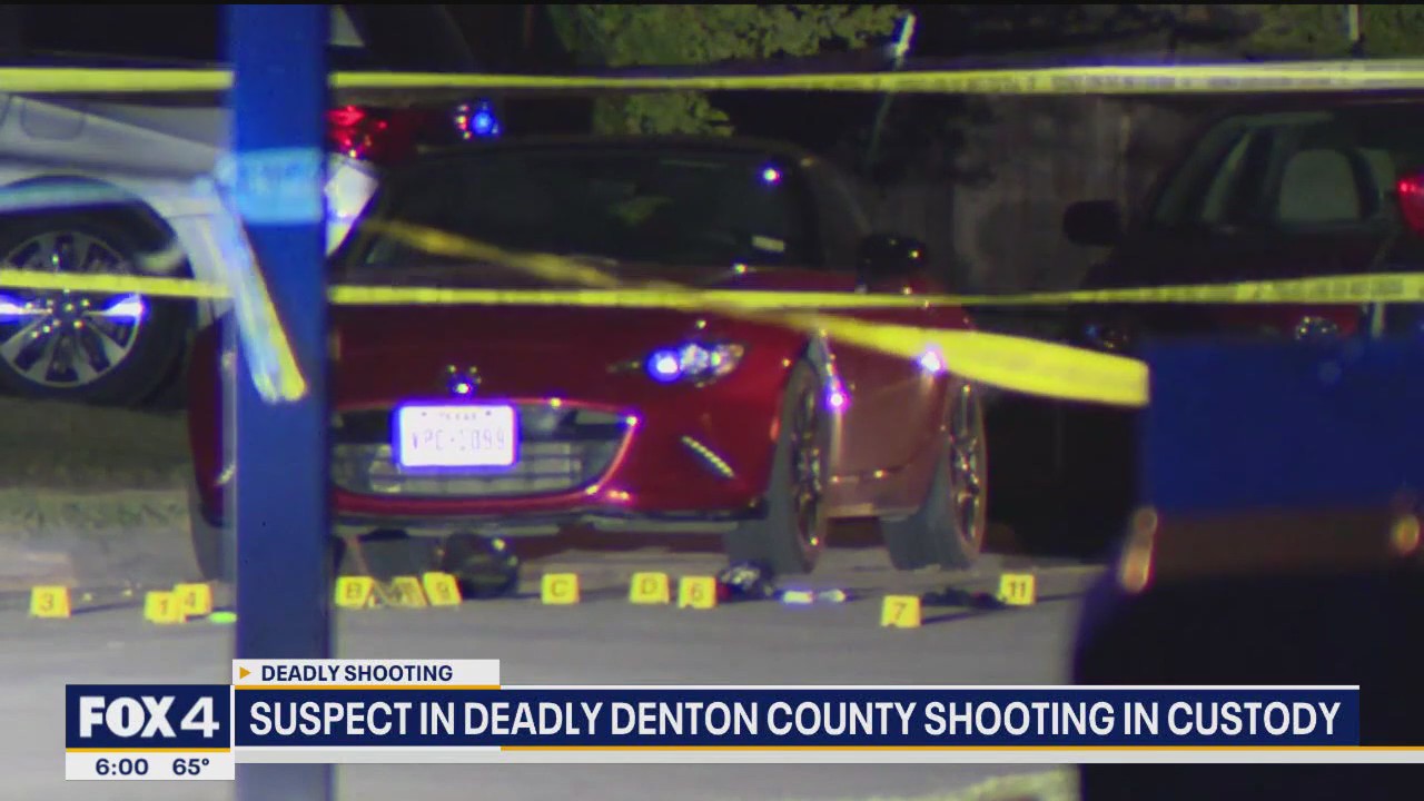 Suspect in deadly Denton County shooting in custody