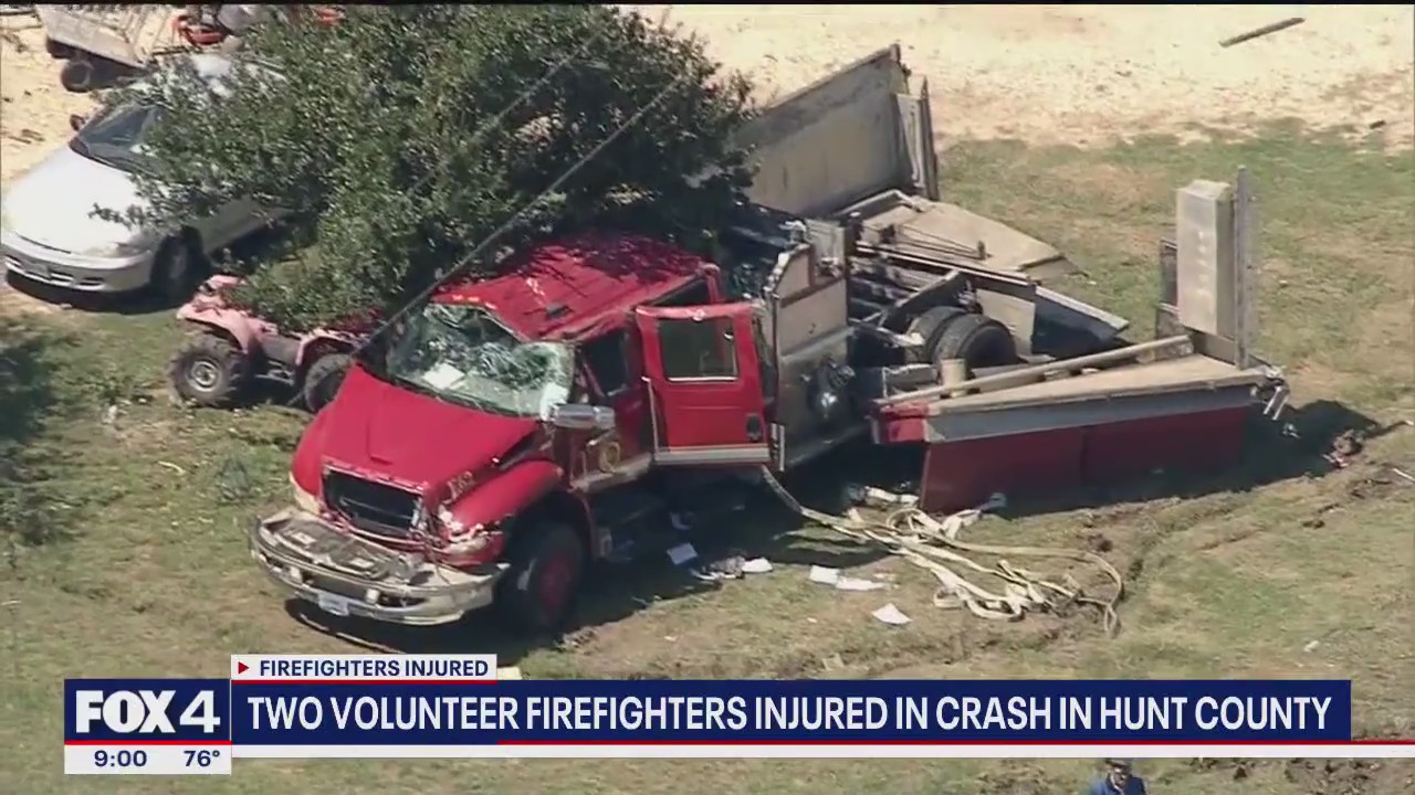 Married Hunt County VFD firefighters injured in crash