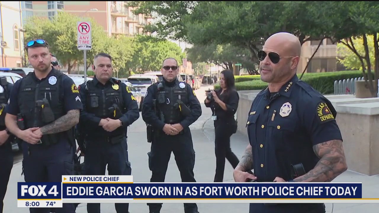 Eddie Garcia sworn in as Fort Worth Police Chief