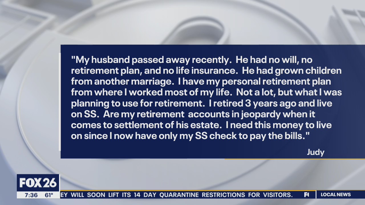 Your Legal Questions: Retirement accounts; settlement money