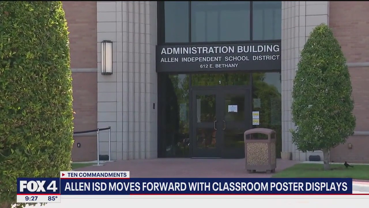 Allen ISD begins displaying Ten Commandments posters