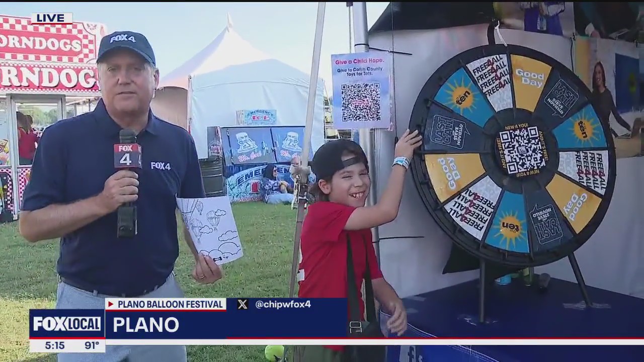 Visit the FOX 4 booth at the Plano Balloon Festival