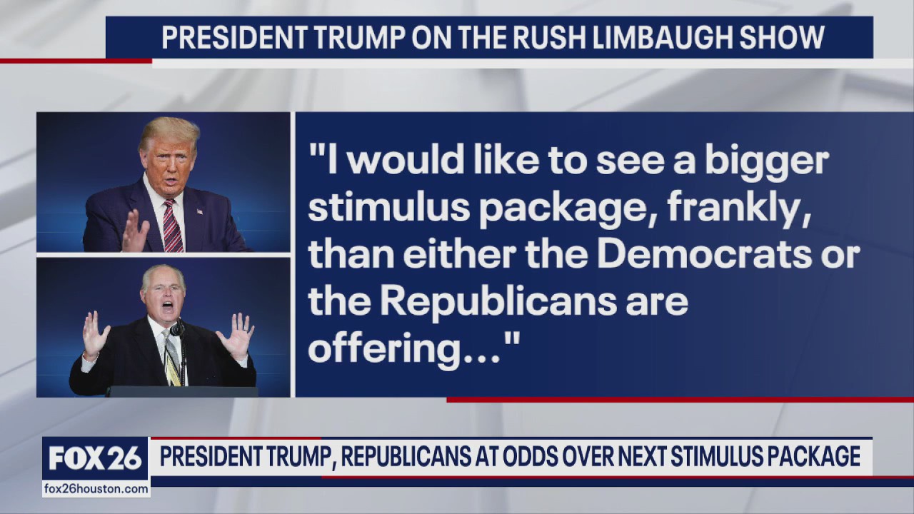 Republicans and the President battle over best stimulus options