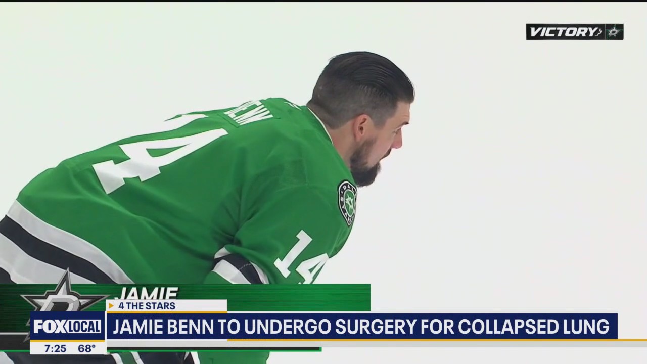Jamie Benn out after suffering collapsed lung