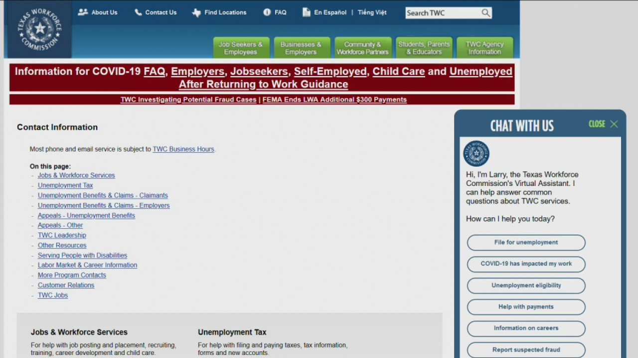 TWC is reinstating job search requirements for unemployment benefits Nov. 1