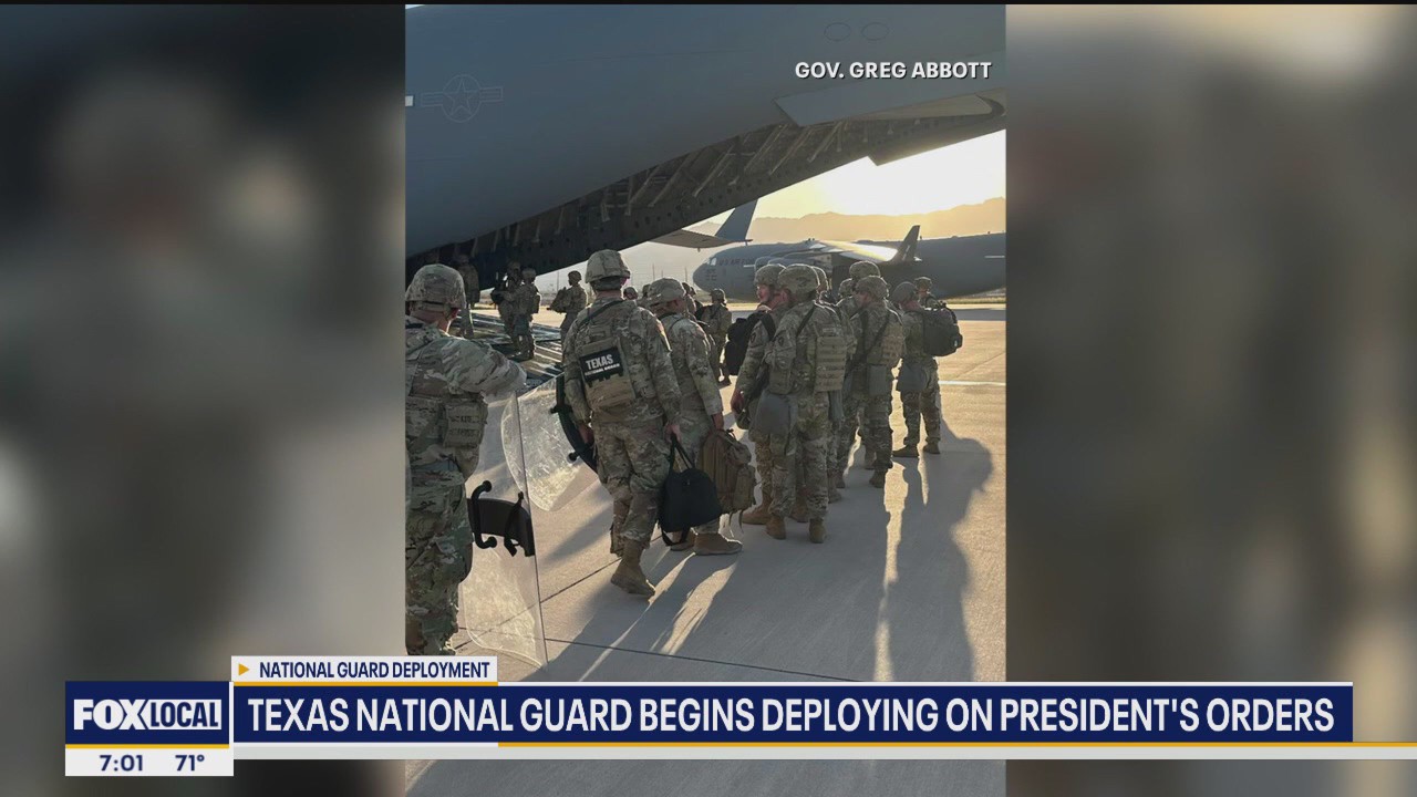 TX National Guard begins deploying on Trump's orders