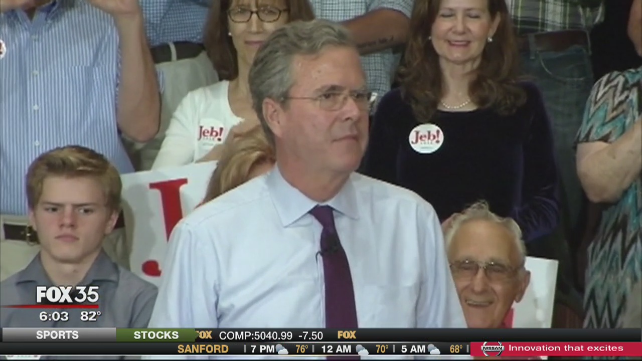 Jeb Bush makes campaign stop in Ocala
