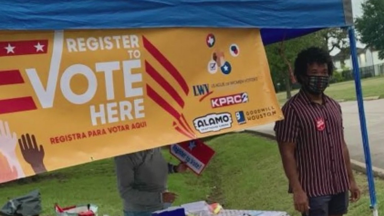 Young, first time voters making a presence at the polls.