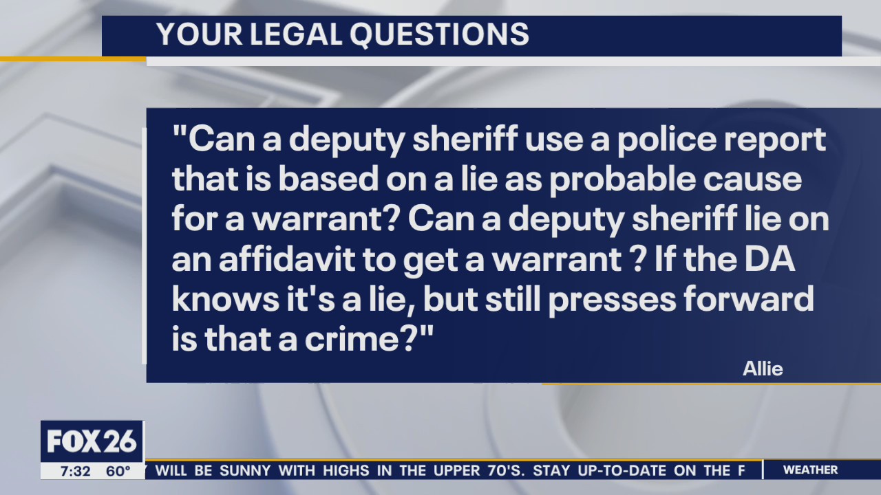Your Legal Questions - Lying on affidavit; payments on home