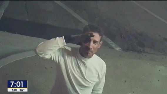 Arson suspect poses after setting restaurant on fire