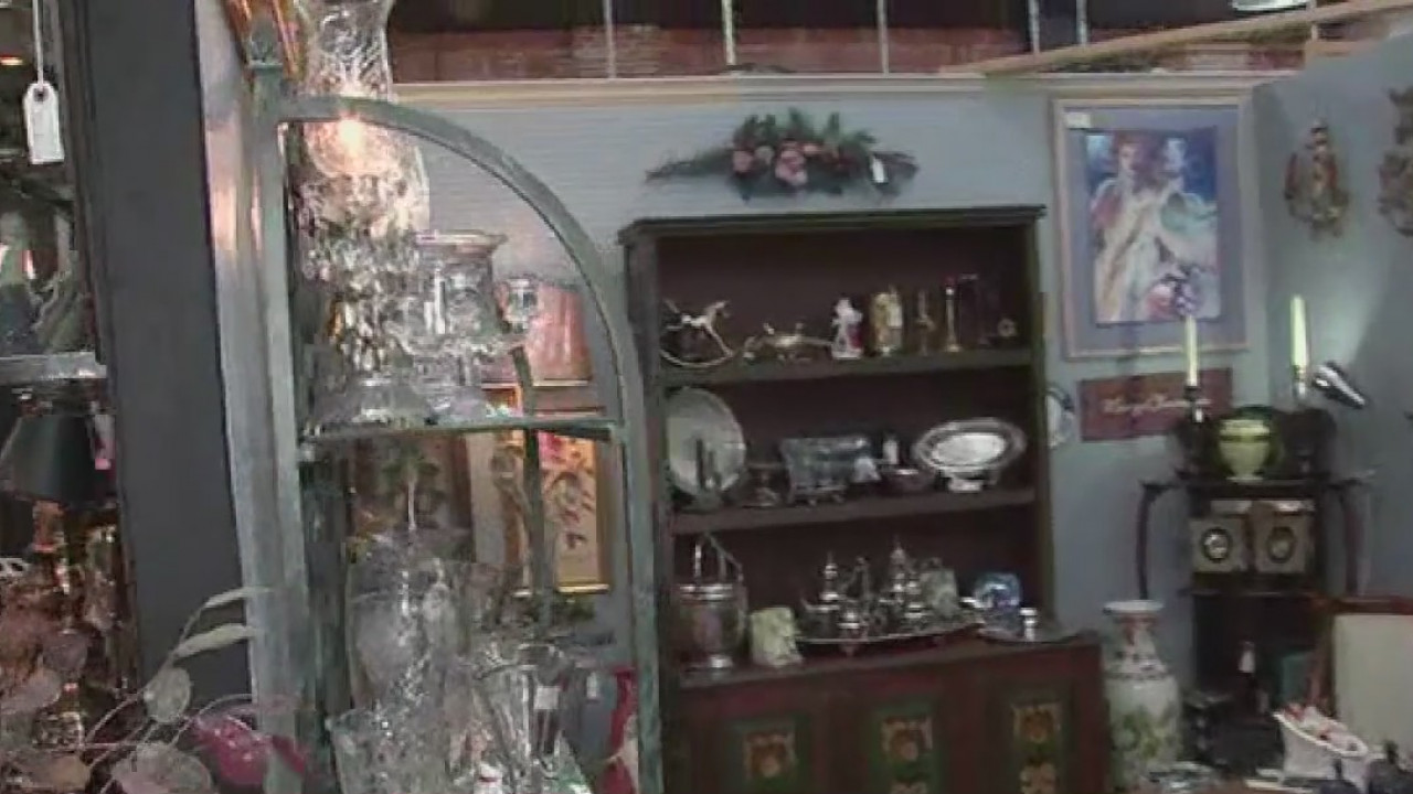 Shopping local at A.G. Antiques on 19th Street