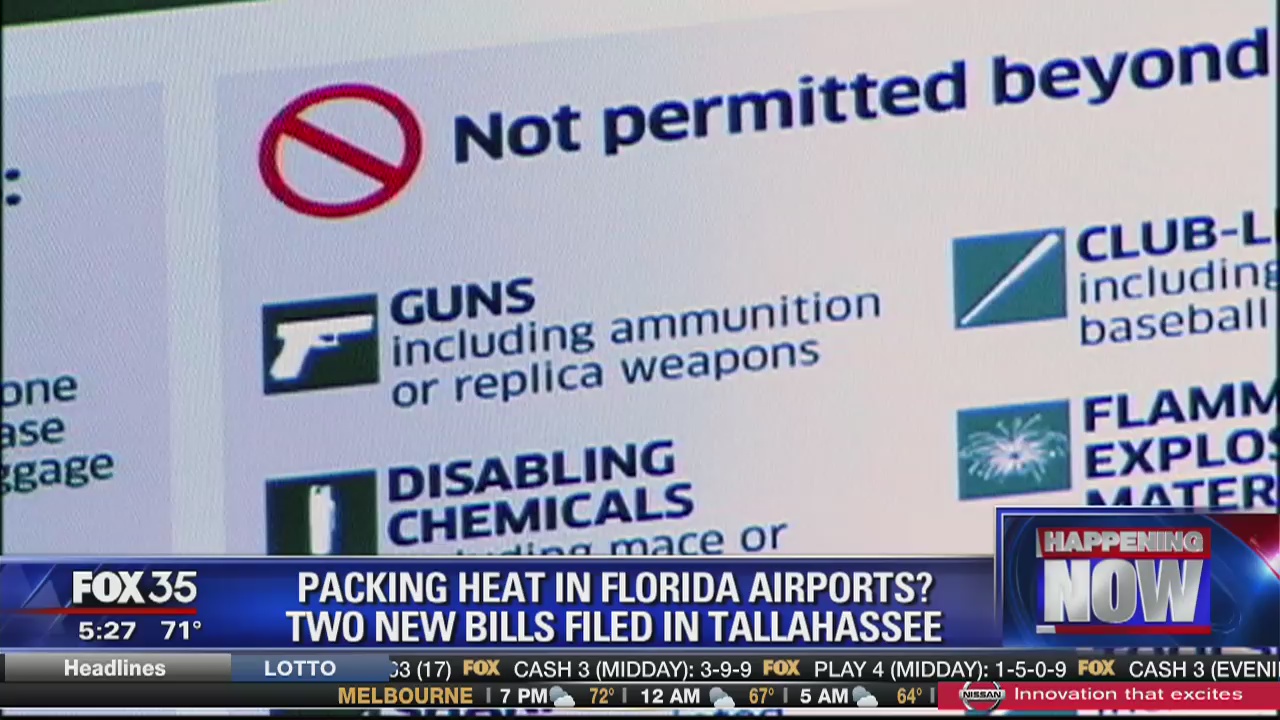 Bills would OK guns in Florida airports