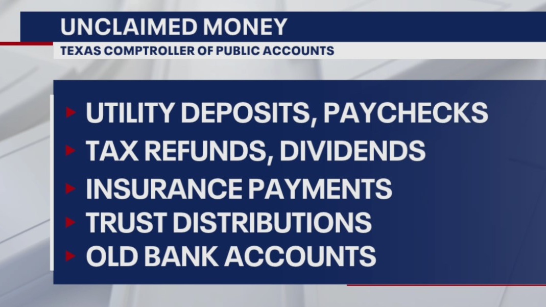 The State of Texas may owe you money