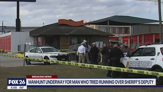 Manhunt underway for man who tried to run over deputy in Montgomery Co.