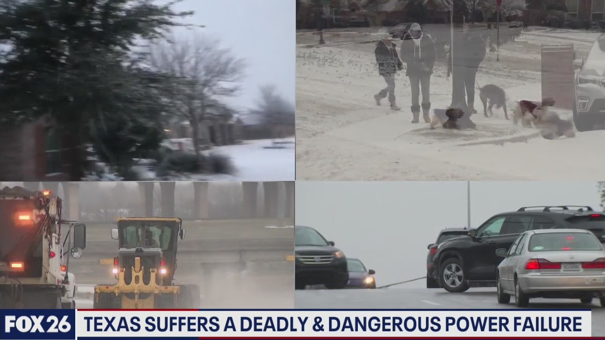 The winter storm hits hard