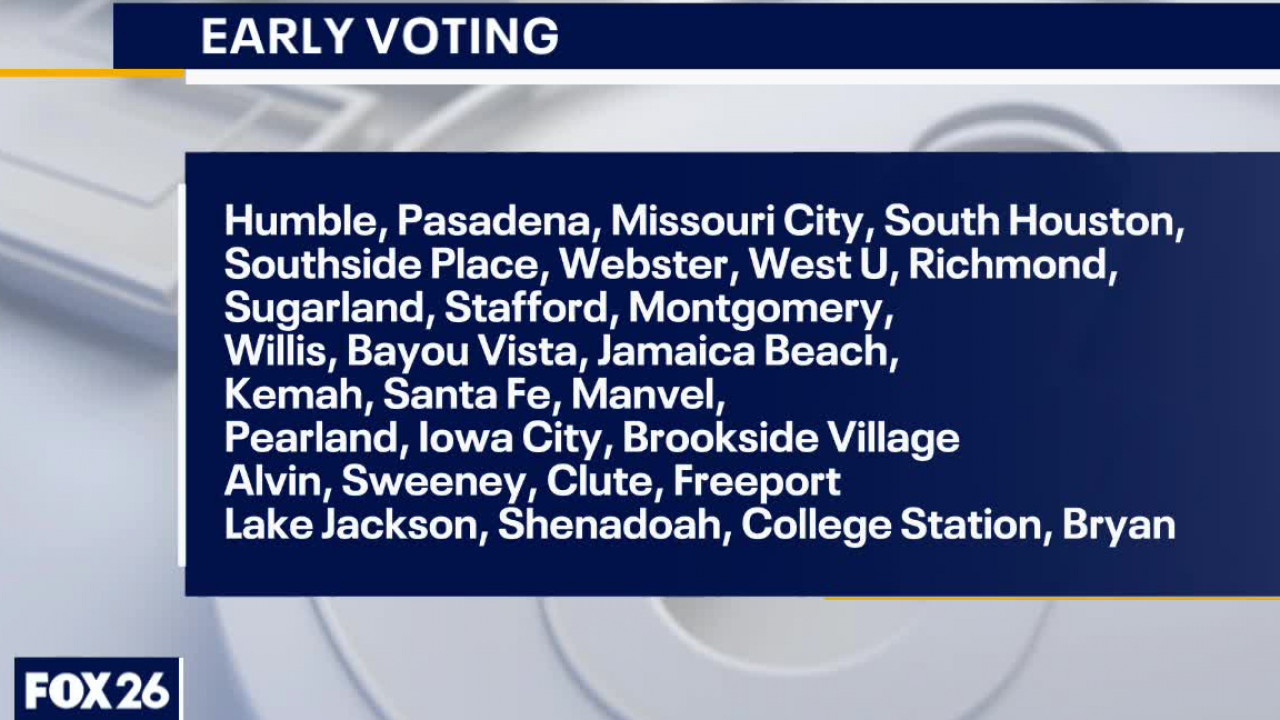 Early voting starts Monday