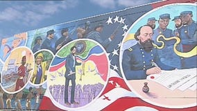 Artist commemorates Juneteenth with mural in Galveston