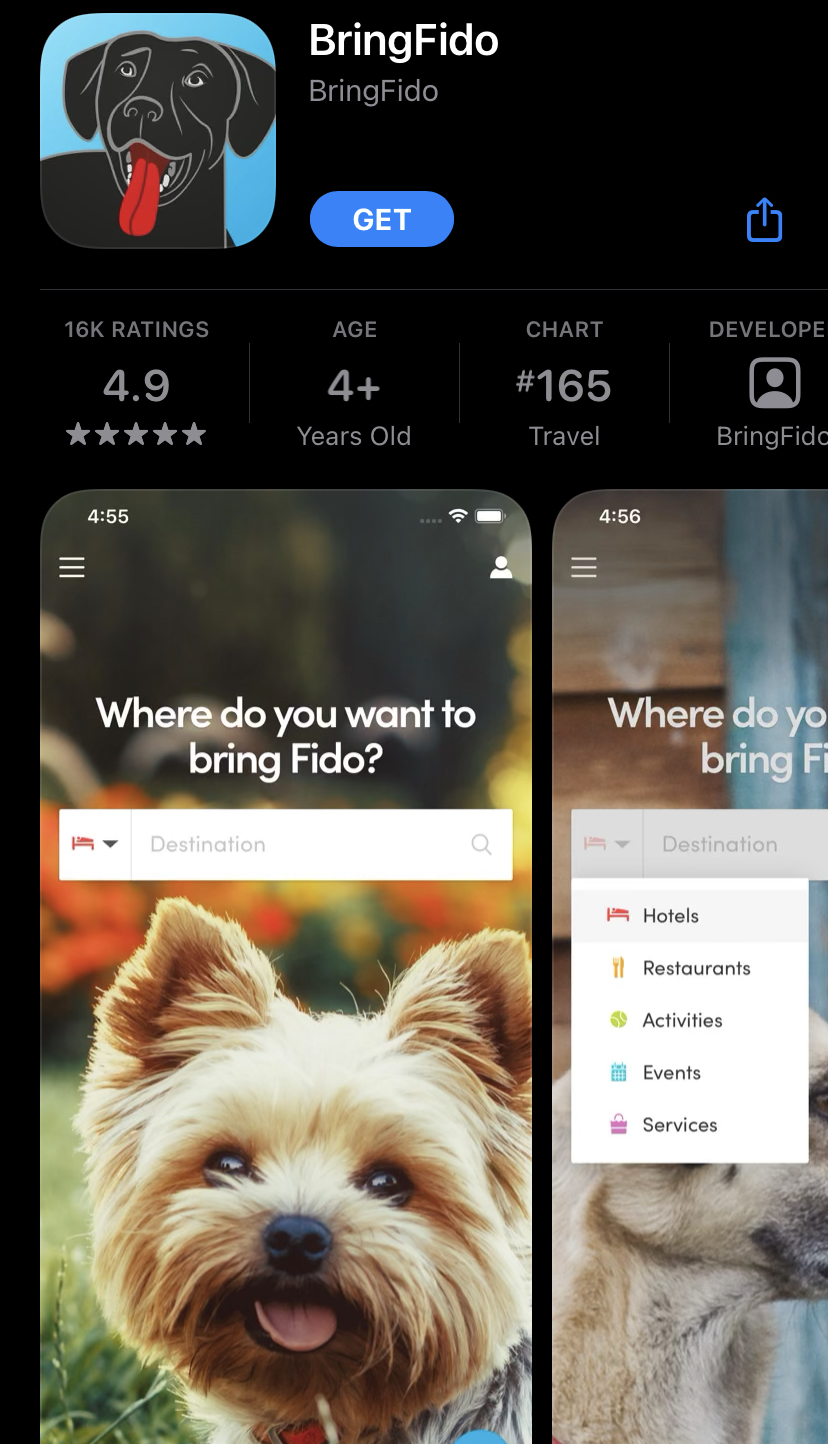 Free app shows you where you can bring your pets during travels!