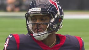 Quarterback Deshaun Watson back in training for Texans Camp