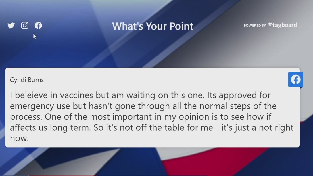 Viewers share why they have chosen not to get the vaccine.