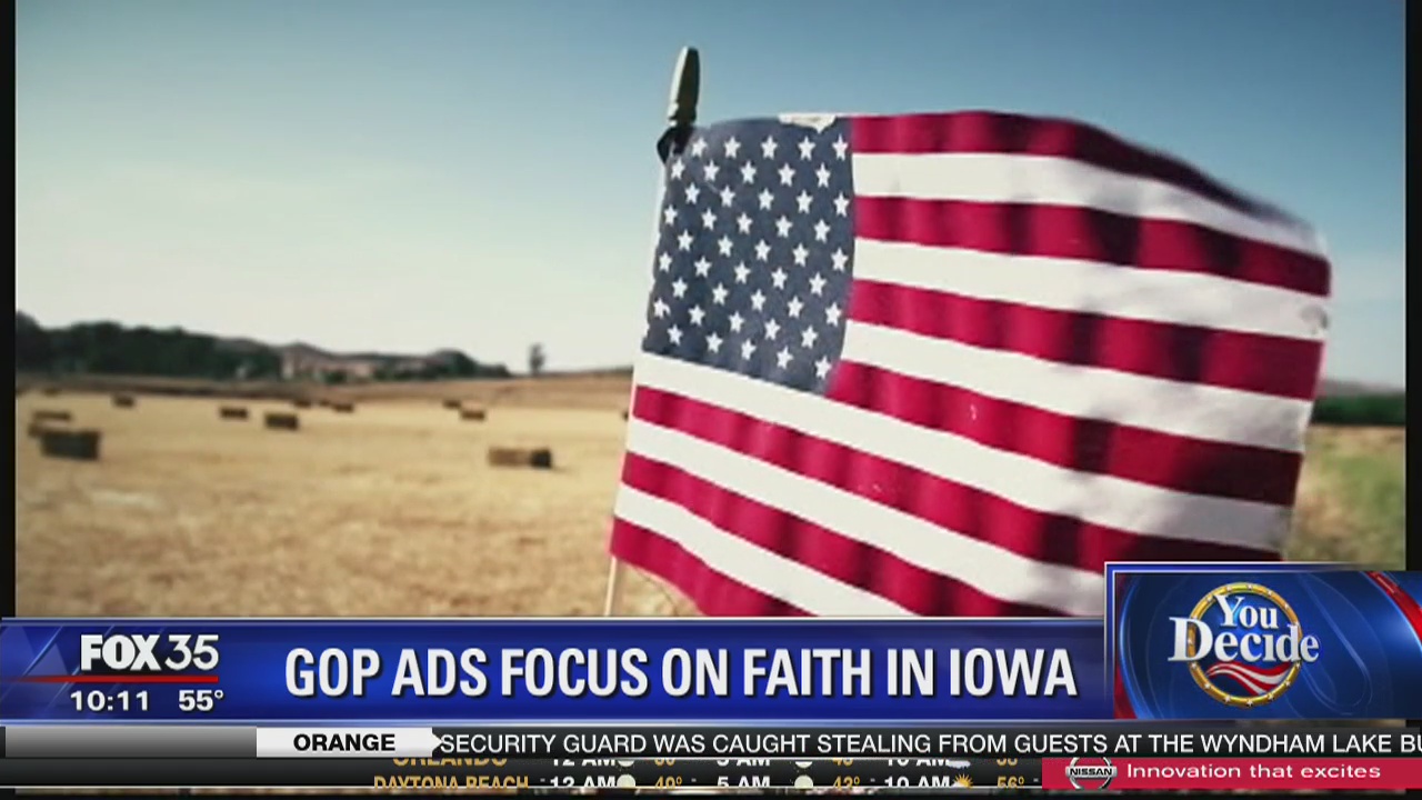 GOP ads in Iowa focus on faith