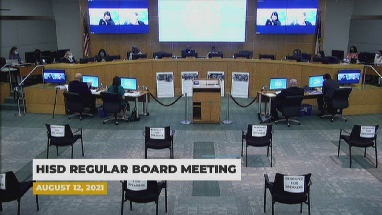 FULL VIDEO: Houston ISD School Board members discuss, vote regarding mask mandate