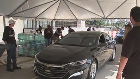 Louisiana residents seeking shelter in Houston following Hurricane Ida