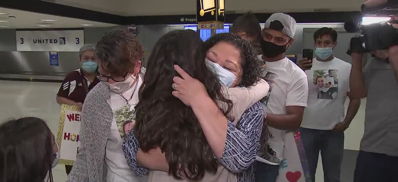 DACA recipient reunites with family at Bush Intercontinental Airport