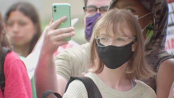 Students protest in support of Abortion rights