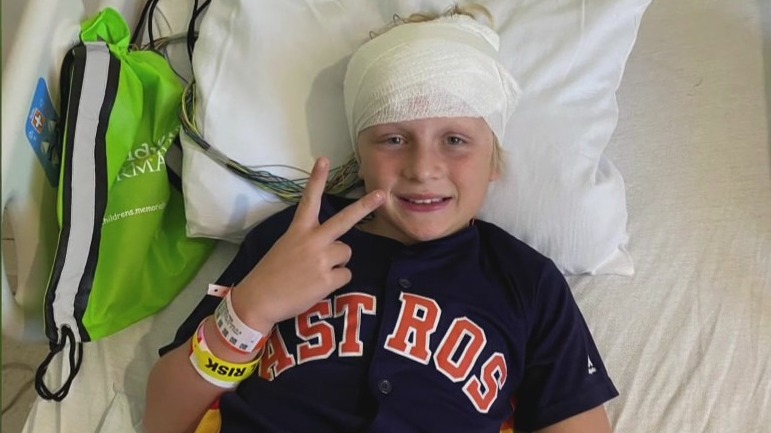 Young Houston boy cured of seizures and is back to life & baseball