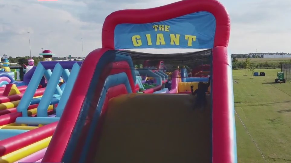 The Worlds Largest Bounce House arrives in Houston