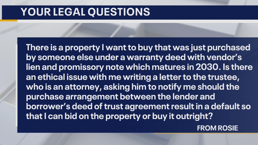Your Legal Questions: Warranty deed; truck purchase; car title