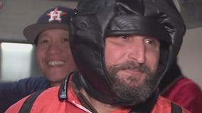 Speaking with fans after an impressive win from the Astros in Game 5 against the Braves