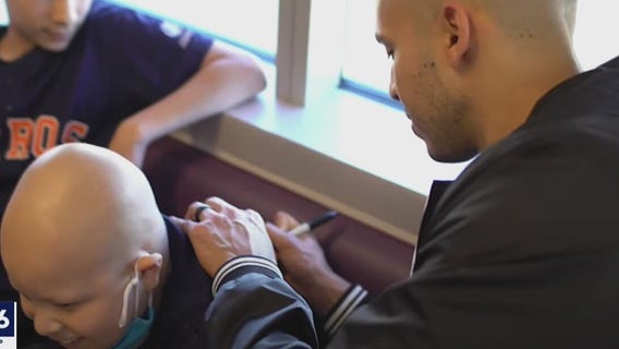 Astros player and his wife turning the baseball diamond into a field of dreams