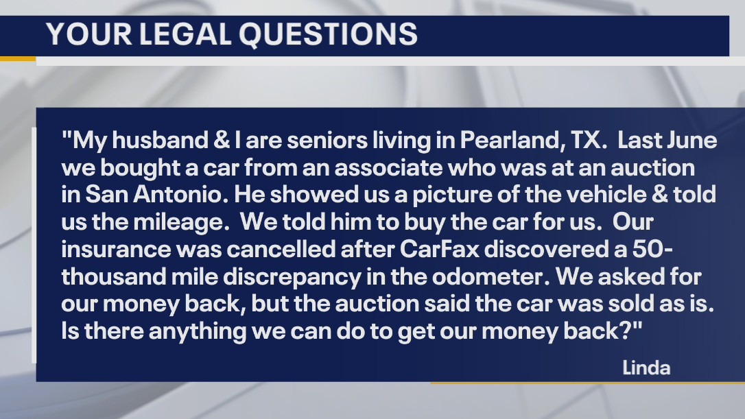 Your Legal Questions: Home agreement; used car; leaving deed restrictions