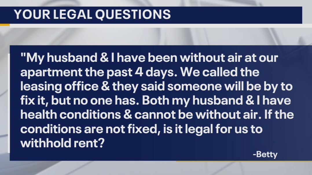 Your Legal Questions: AC fix; employer yelling; drug test