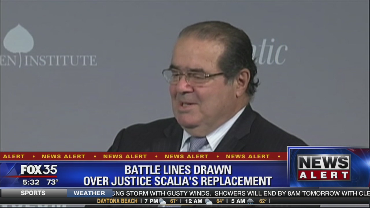 Battle lines drawn over Scalia replacement