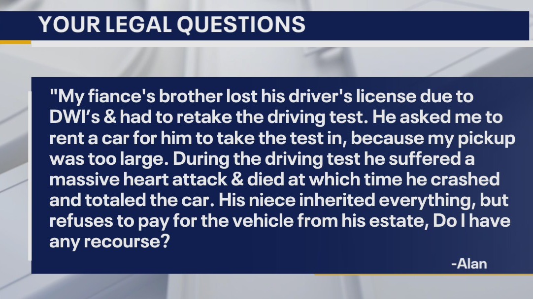 Your Legal Questions: Vehicles repossessed; rental car totaled; death certificate correction