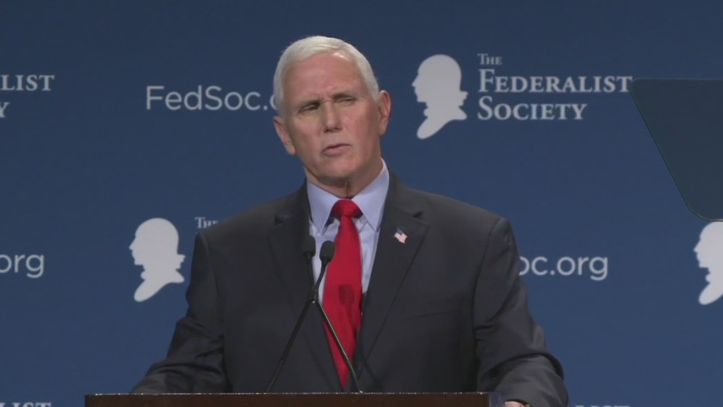 Mike Pence says "Trump is wrong"
