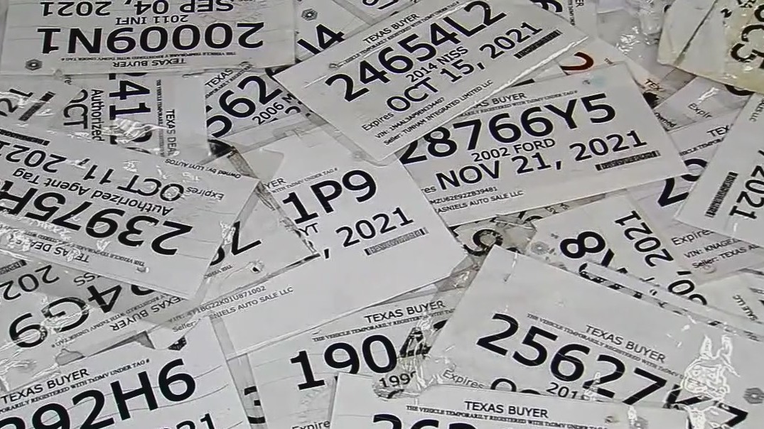 Fraudulent dealer tags