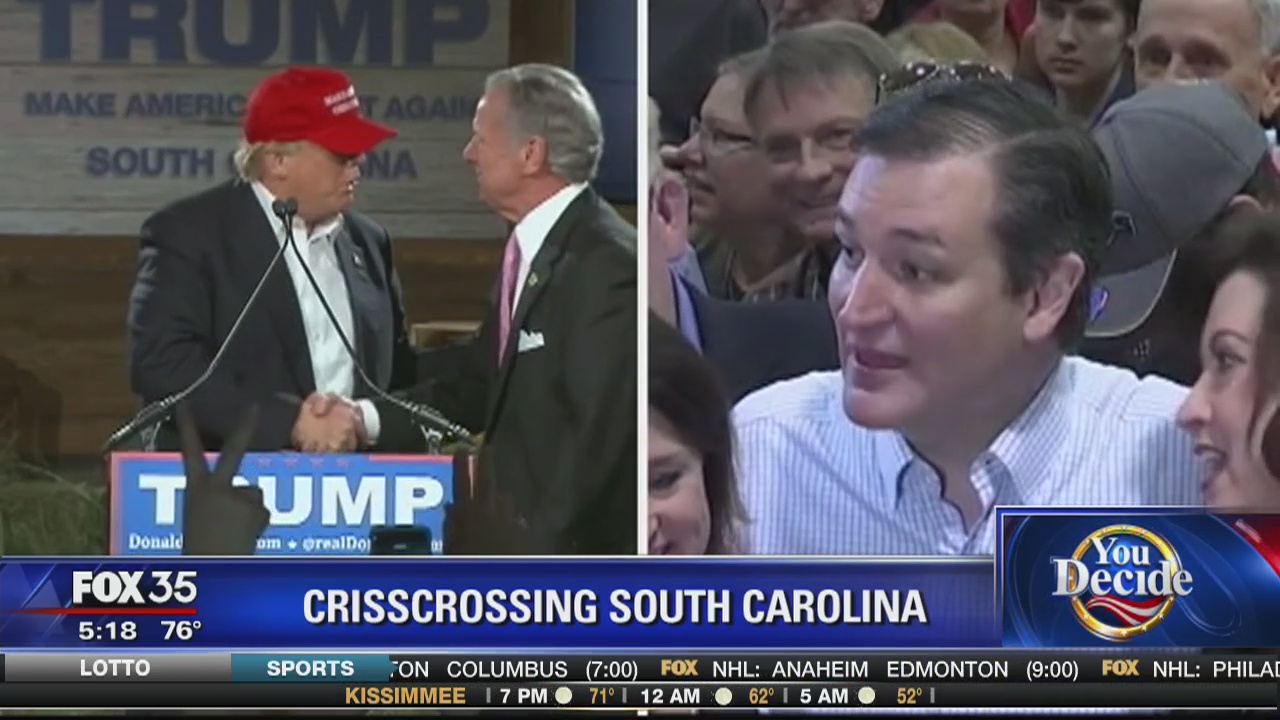 GOP candidates traveling South Carolina