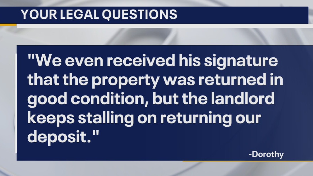 Your Legal Questions: Bond; deposit; fired from job