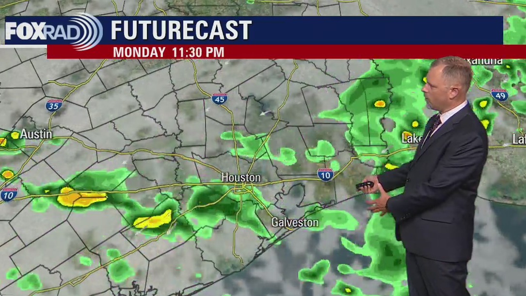 Monday evening weather forecast